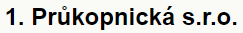 1. průkopnická s.r.o. logo